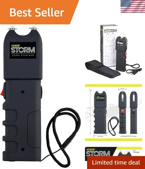 Storm S2001 Personal Safety Device - Rechargeable with LED Light - Ergonomic ...