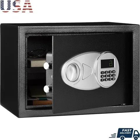 Steel Security Safe Electronic Keypad Lock Box Cash Jewelry Documents Home Use
