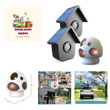 Weatherproof Solar Motion Detector - Driveway Alarm with 1 Receiver & 2 Sensors