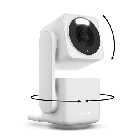 WYZE Cam Pan v4, 4K Smart Security Camera, AI Indoor/Outdoor Cameras White