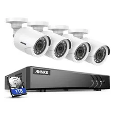 ANNKE 8CH 5MP Lite DVR 1080P Outdoor Security Camera System H.265+ IR Motion 1TB