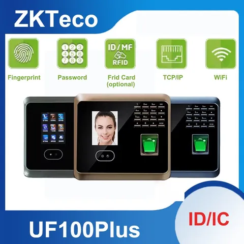 ZKTeco UF100 Plus TCP/IP WIFI Fingerprint Time Attendance Time Clock Recorder