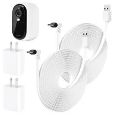 2Pack 25FT Power Cable For Arlo Essential 2K Outdoor Security Camera (2nd Gen.)