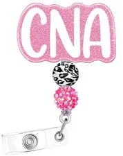 Plifal CNA Badge Reel Holder Retractable with ID Clip for Nurse Nursing Name ...
