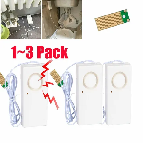 Water Leak Leakage Detection Detector Sound Alarm Sensor Home Security Alert