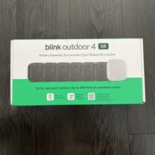 Blink Security Cameras 6 Camera Set Outdoor 4 XR with Sync Module HD Wireless