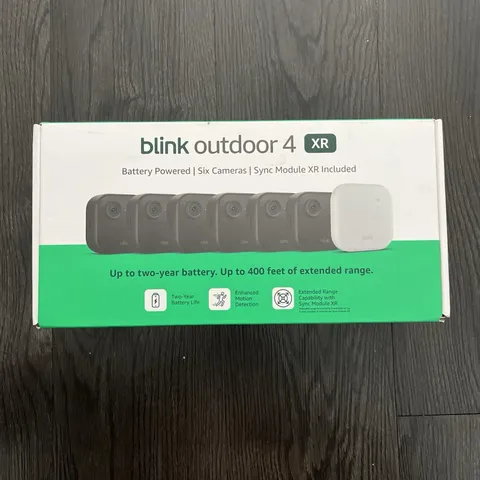 Blink Security Cameras 6 Camera Set Outdoor 4 XR with Sync Module HD Wireless