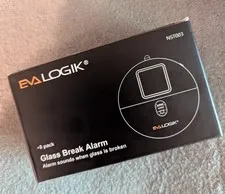 NEW IN BOX!  8-pack EVA LOGIK WINDOW DOOR ALARMS 120dB LOUD. HOME. OFFICE. DORM.