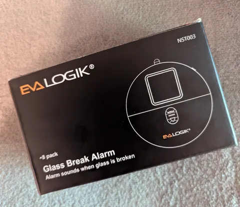 NEW IN BOX!  8-pack EVA LOGIK WINDOW DOOR ALARMS 120dB LOUD. HOME. OFFICE. DORM.