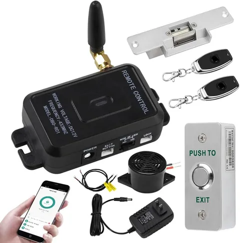 Wifi Tuya Access Control Fail-Secure Electric Strike Door Lock Kit System Gate R
