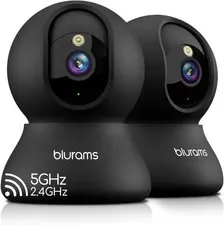 blurams 2K Indoor Security Camera 360° PTZ WiFi 6 Night Vision Alexa