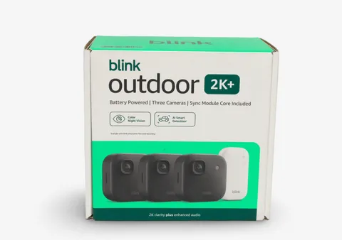 Blink Outdoor 2K+ Wireless Security Camera 3 Camera System Sync Black New Sealed