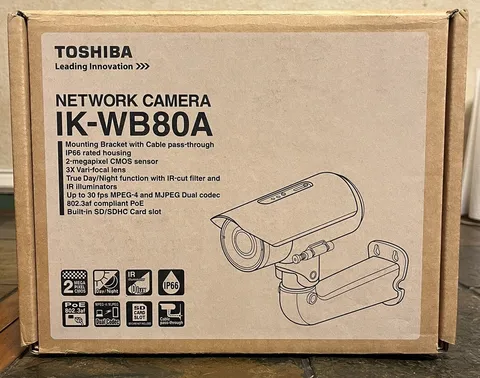 Toshiba IK-WB30A Network Camera NIB! Never Used!