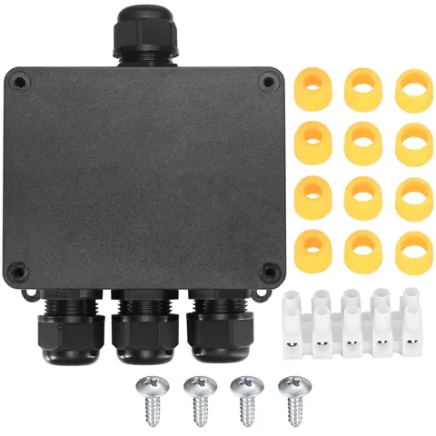 Electrical Junction Box, Waterproof IP68 4-Way 4.5" x 4.56" x 2" -1Pcs