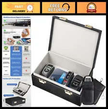 Faraday Box & 2 Pack Signal Blocking Bag - Key Fob Protector Anti-Theft Cage