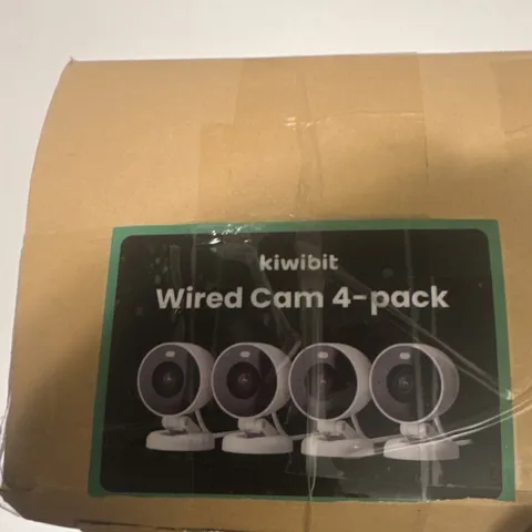 kiwibit Wired Cam 4-pack IP Surveillance Cameras, Wired, Indoor/Outdoor, White