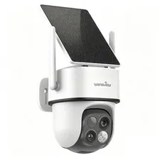 Wansview Wireless Solar Security Camera Outdoor 360°PTZ 2K Dual-Cam Night Vision