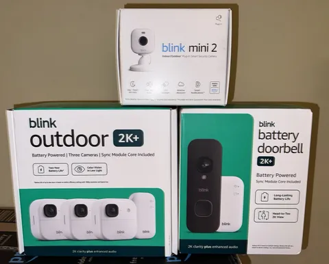 Blink Whole Home Security 5 Camera System Bundle Outdoor 2K+ w/ Doorbell & Mini2