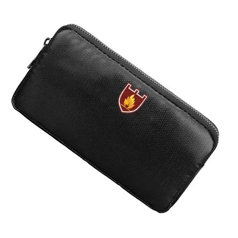 1x Silicone coated fiberglass Money Bag Upgrade Fireproof Waterproof Safe Cash
