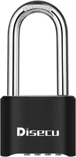 1 Pack  Heavy Duty 4 Digit Combination Lock, 2.5 Inch Long Shackle Outdoor Water