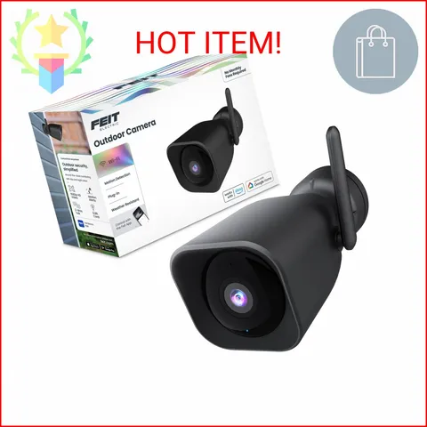 Feit Electric CAM/WM/WiFi 1080p HD Outdoor WiFi Smart Home Security Camera with