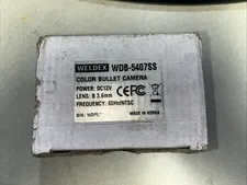 Weldex WDB-5407SS Color Bullet Camera Lens 3.6 MM POWER DC12V
