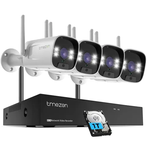 Security WIFI Camera System Outdoor 3MP 8CH NVR with 2-Way Audio Outdoor/Home