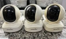 BULK of 3 Home Security Camera, Baby Camera, 2K wansview WiFi Motion Alert White