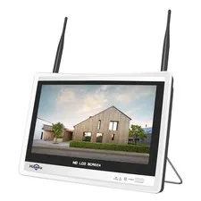 No HDD 12Inch LCD Wireless WiFi NVR 10 Channels Network 12inch nvr monitor