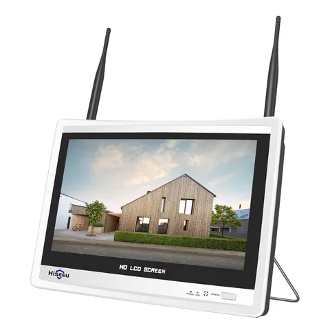 No HDD 12Inch LCD Wireless WiFi NVR 10 Channels Network 12inch nvr monitor