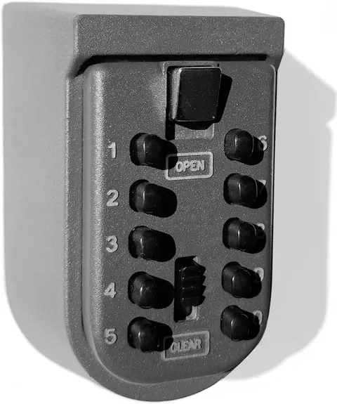 Key Lock Box Wall Mount Waterproof 10-Digit Combination Security Storage Keeper