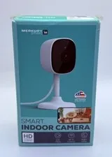 Merkury Smart Indoor Security Camera 1080p WiFi Night Vision Two-Way Audio