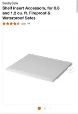 SentrySafe Shelf Insert Accessory, for 0.8 & 1.2 cu. ft. Fireproof & Waterproof