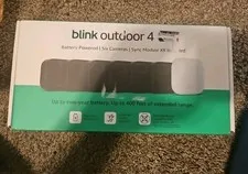 Blink Outdoor 4 (4th Gen) 5 Camera Battery Powered System W/ Sync module - NEW