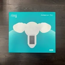 Ring Floodlight Cam Wired Plus Surveillance Camera - White