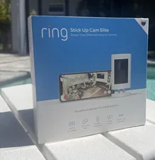 Ring Stick Up Cam Elite PoE Security Camera – 1080p HD – NEW