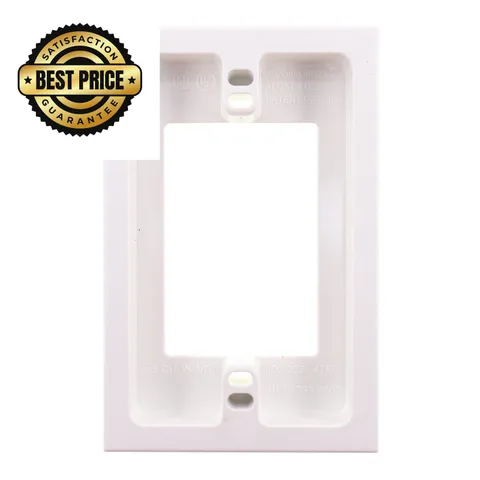 ARLINGTON Industries BES1 EXTENDS Shallow Boxes 5/8 INCH, Non-Metallic White