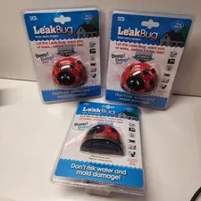 Water Leak Monitoring Sensor w/ Alarm 3 Pack Leak Bug Electronic Flood Detector