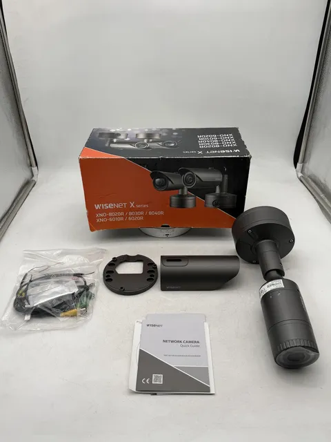 Wisenet Hanwha XNO-8020R 5MP Network IP Bullet Security Camera Open Box