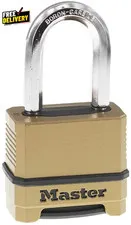 M175XDLF Heavy Duty Combination Lock Weatherproof Resettable Outdoor Brass