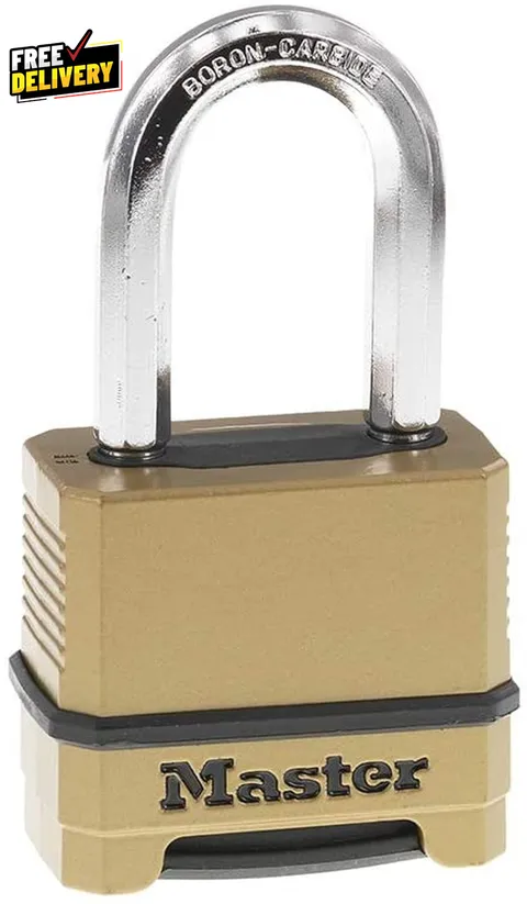 M175XDLF Heavy Duty Combination Lock Weatherproof Resettable Outdoor Brass