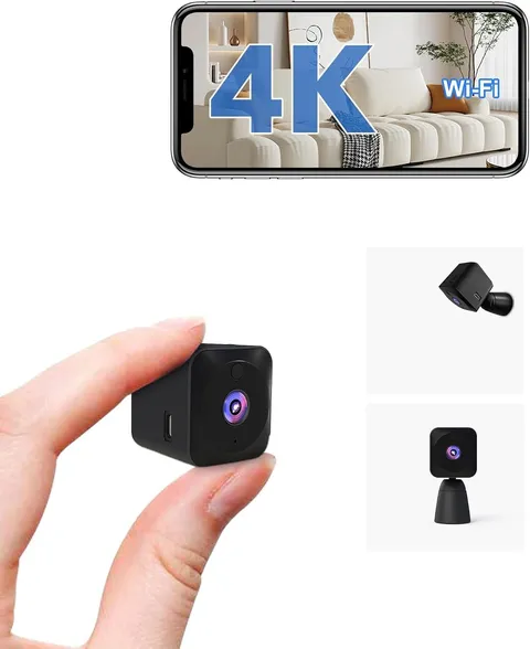 HD Mini Camera for Indoor Security with App Control Motion Detection & Night Vis