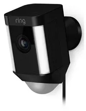 Spotlight Wi-Fi Security Camera, Wired, Black - B09J6BCPHG