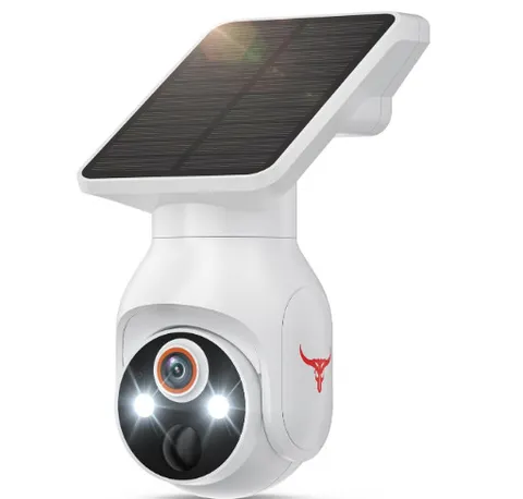 1080p Security Camera Wireless with Solar Panel, AI Human Detection, 2-Way Audio
