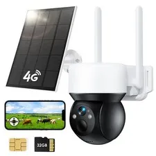 4G Outdoor Camera Wireless with 32GB SD Card