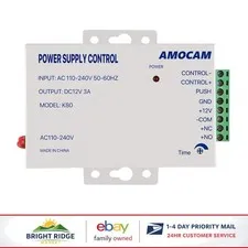 AC 110-240V to DC 12V Power Supply for Electric Lock and Access Control System