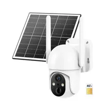 4GLTE Security Camera No WiFi Needed Solar PIR Motion Sensor2KHD RBX-S60 - WHITE