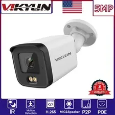 VIKYLIN Night Version IR light 5MP Security POE Camera Microphone Onvif Outdoor
