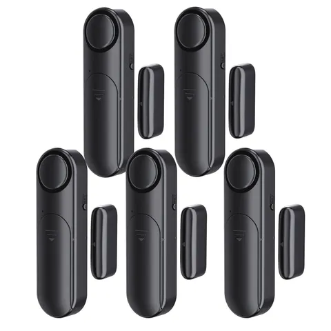 Window and Door Alarm When Opened (5 Pack) for Kids Safety/Home Security, Sli...