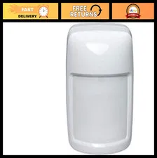 Wired PIR Motion Detector - 40' x 56' Coverage, Indoor/Outdoor Security Sensor